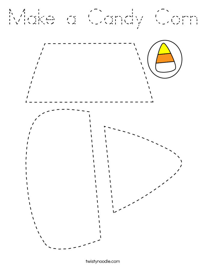 Make a Candy Corn Coloring Page