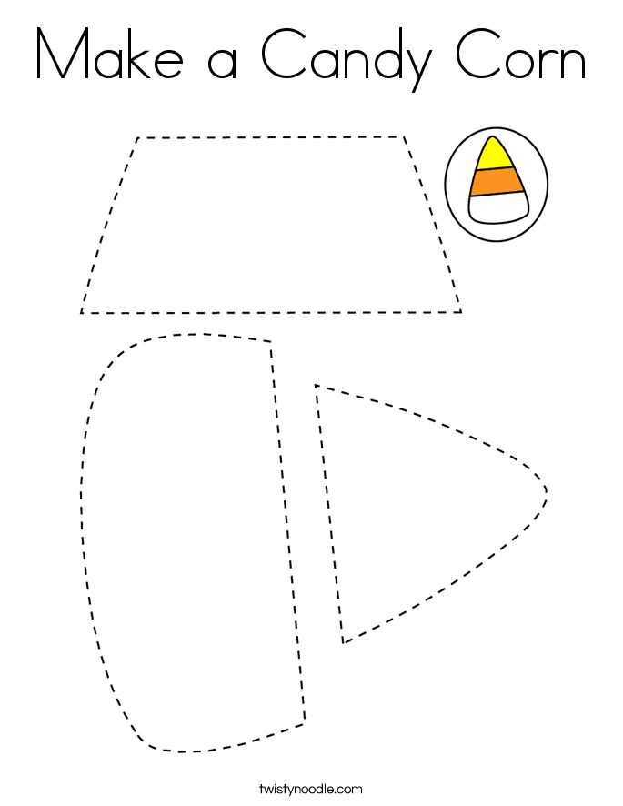 Make a Candy Corn Coloring Page