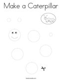 Make a Caterpillar Coloring Page