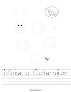 Make a Caterpillar Handwriting Sheet