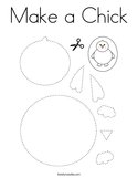 Make a Chick Coloring Page