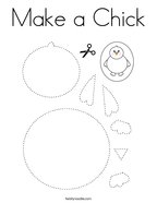 Make a Chick Coloring Page