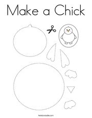 Make a Chick Coloring Page