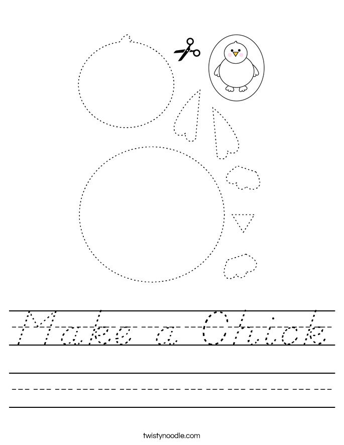 Make a Chick Worksheet