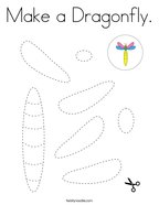 Make a Dragonfly Coloring Page
