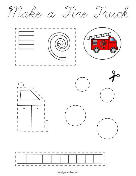 Make a Fire Truck Coloring Page