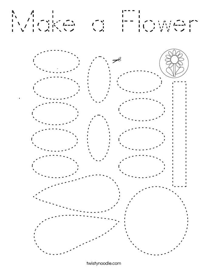 Make a Flower Coloring Page