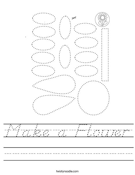 Make a Flower Worksheet
