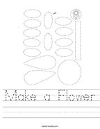 Make a Flower Handwriting Sheet