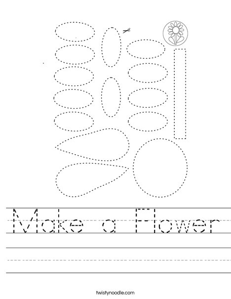 Make a Flower Worksheet