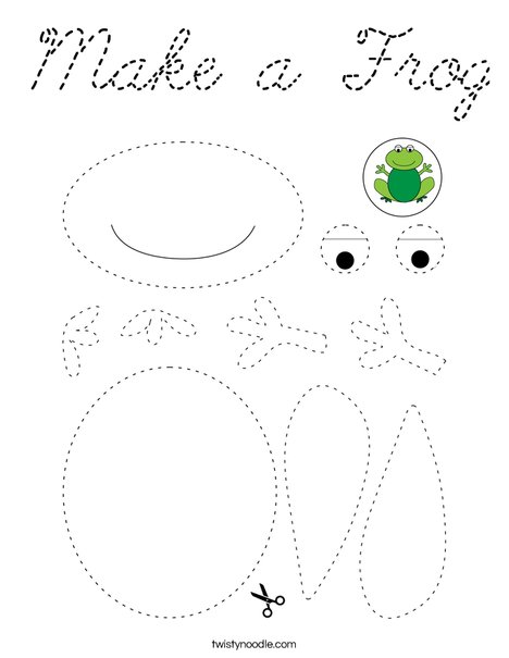 Make a Frog Coloring Page