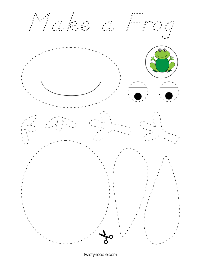 Make a Frog Coloring Page