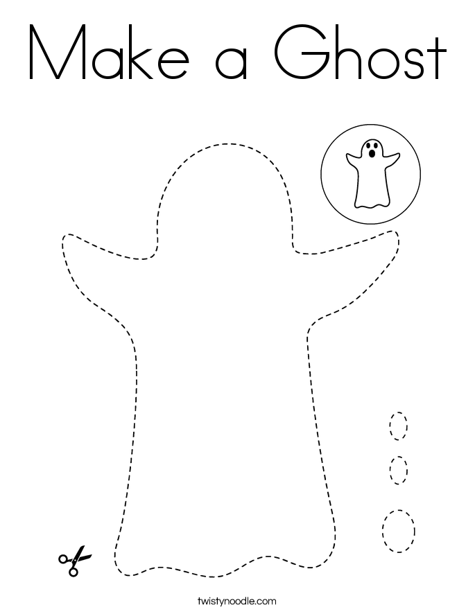 Make a Ghost Coloring Page