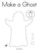 Make a Ghost Coloring Page