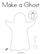 Make a Ghost Coloring Page