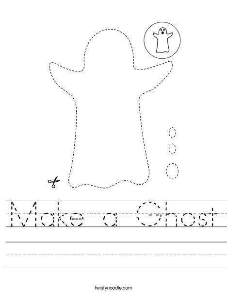 Make a Ghost Worksheet