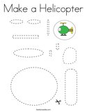Make a Helicopter Coloring Page