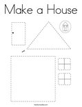 Make a House Coloring Page