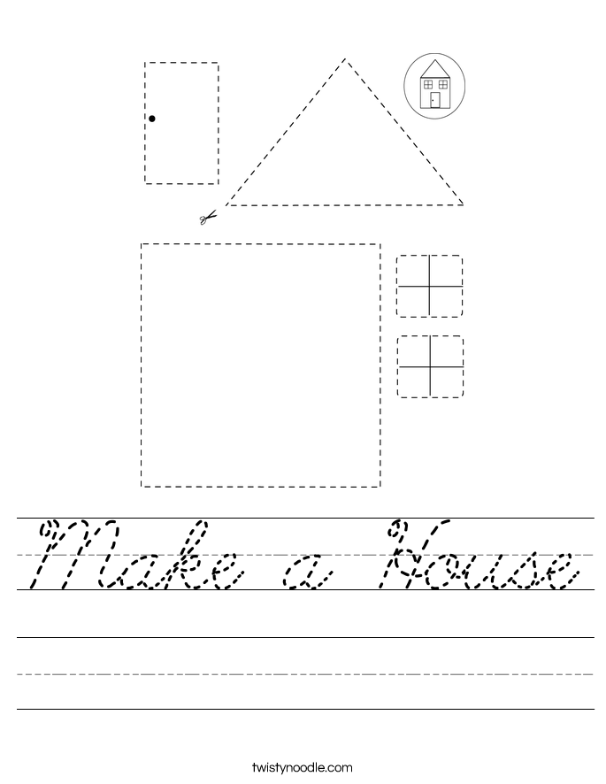 Make a House Worksheet