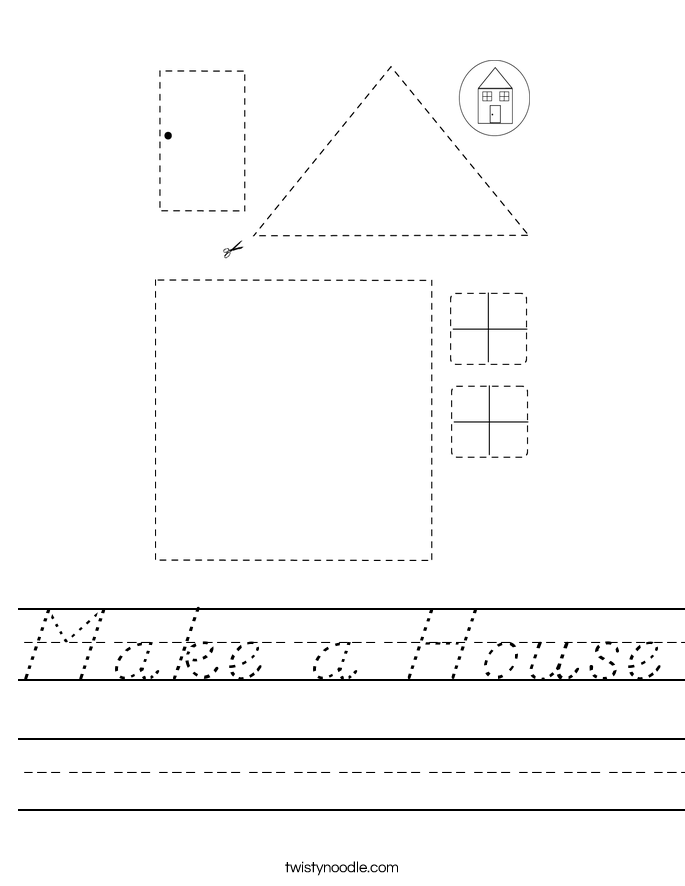 Make a House Worksheet