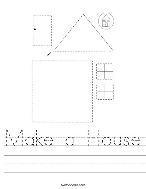 Make a House Worksheet