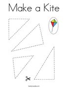 Make a Kite Coloring Page