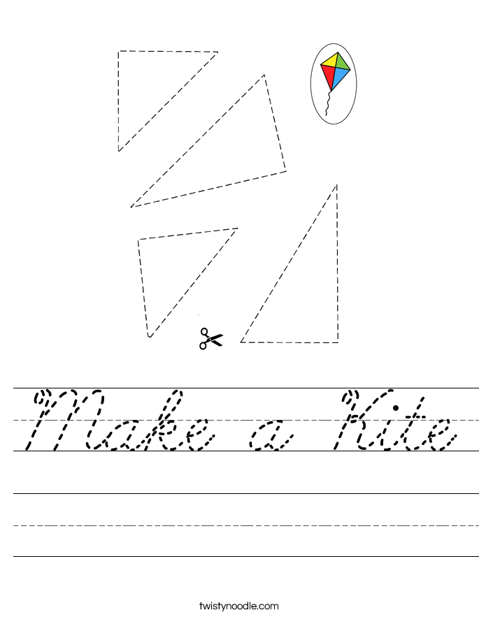 Make a Kite Worksheet