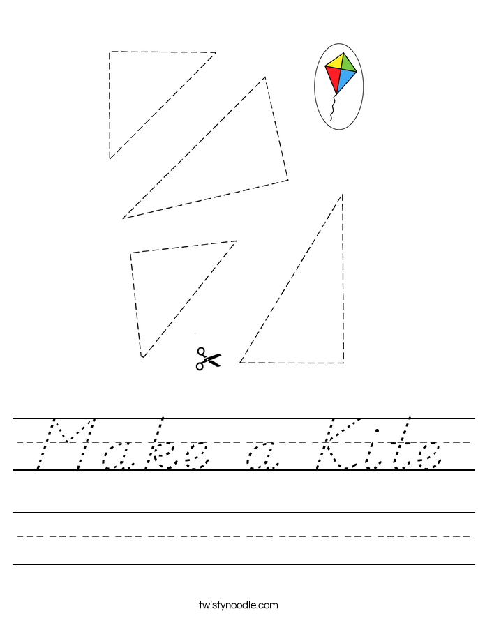 Make a Kite Worksheet