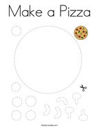 Make a Pizza Coloring Page