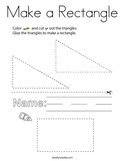 Make a Rectangle Coloring Page