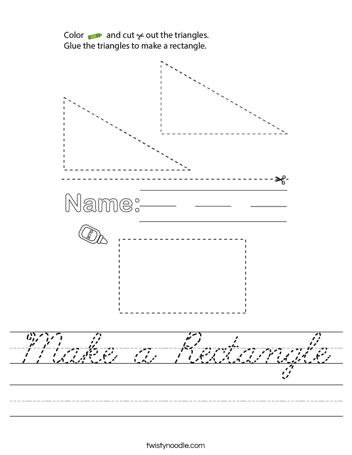 Make a Rectangle Worksheet