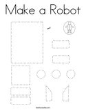 Make a Robot Coloring Page