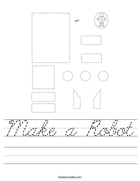 Make a Robot Worksheet