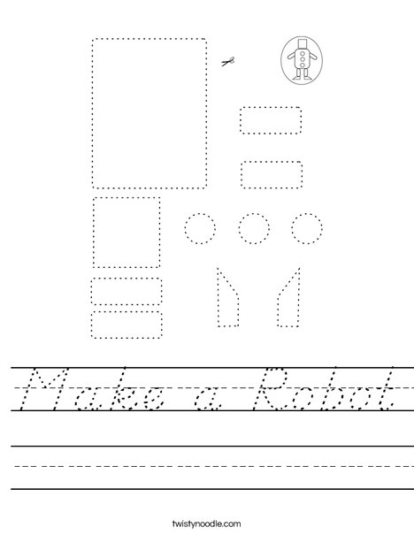 Make a Robot Worksheet