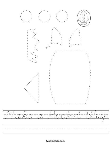 Make a Rocket Ship Worksheet