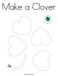 Make a Clover Coloring Page