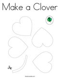Make a Clover Coloring Page