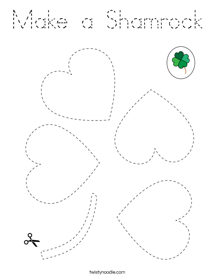 Make a Shamrock Coloring Page