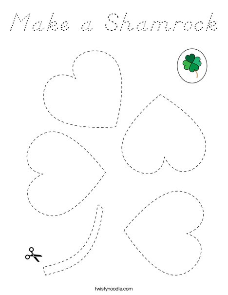 Make a Shamrock Coloring Page