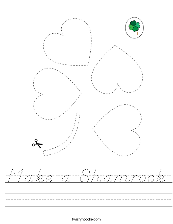Make a Shamrock Worksheet