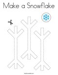 Make a Snowflake Coloring Page