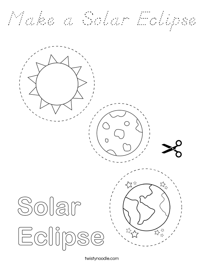 Make a Solar Eclipse Coloring Page