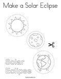 Make a Solar Eclipse Coloring Page