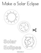 Make a Solar Eclipse Coloring Page