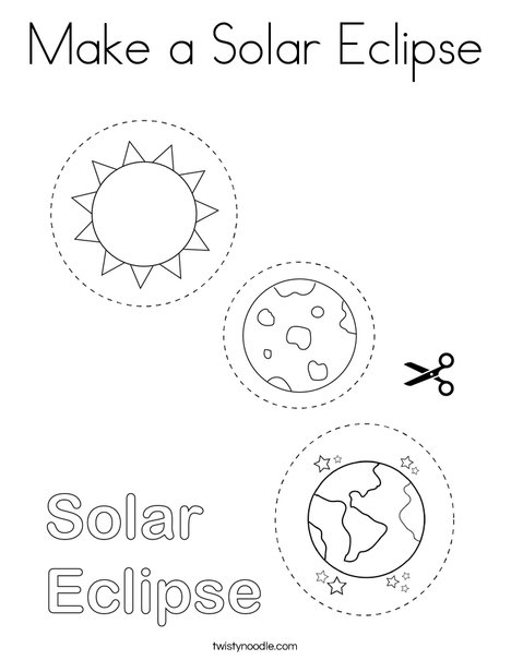 Make a Solar Eclipse Coloring Page - Twisty Noodle