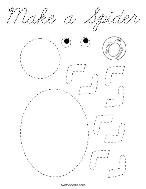 Make a Spider Coloring Page