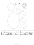 Make a Spider Worksheet
