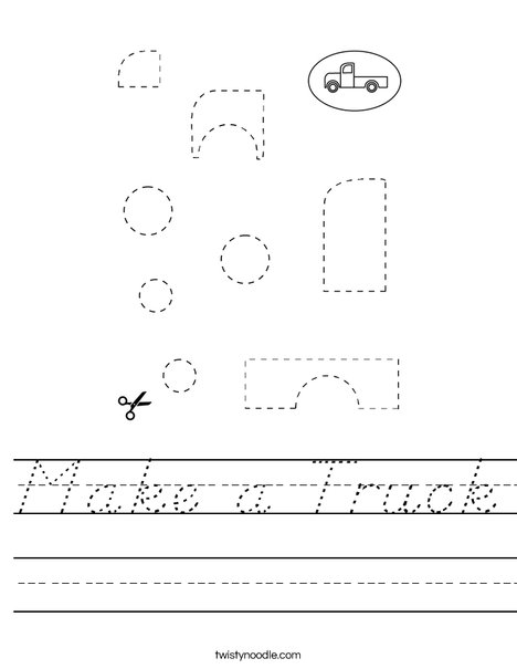 Make a Truck Worksheet