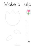Make a Tulip Coloring Page
