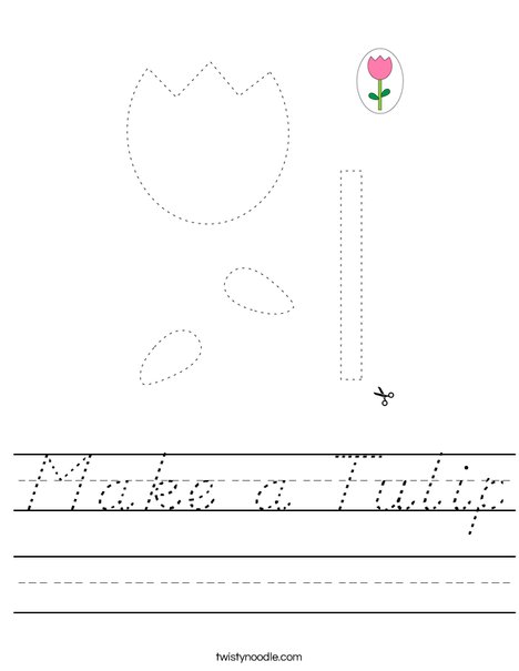 Make a Tulip Worksheet